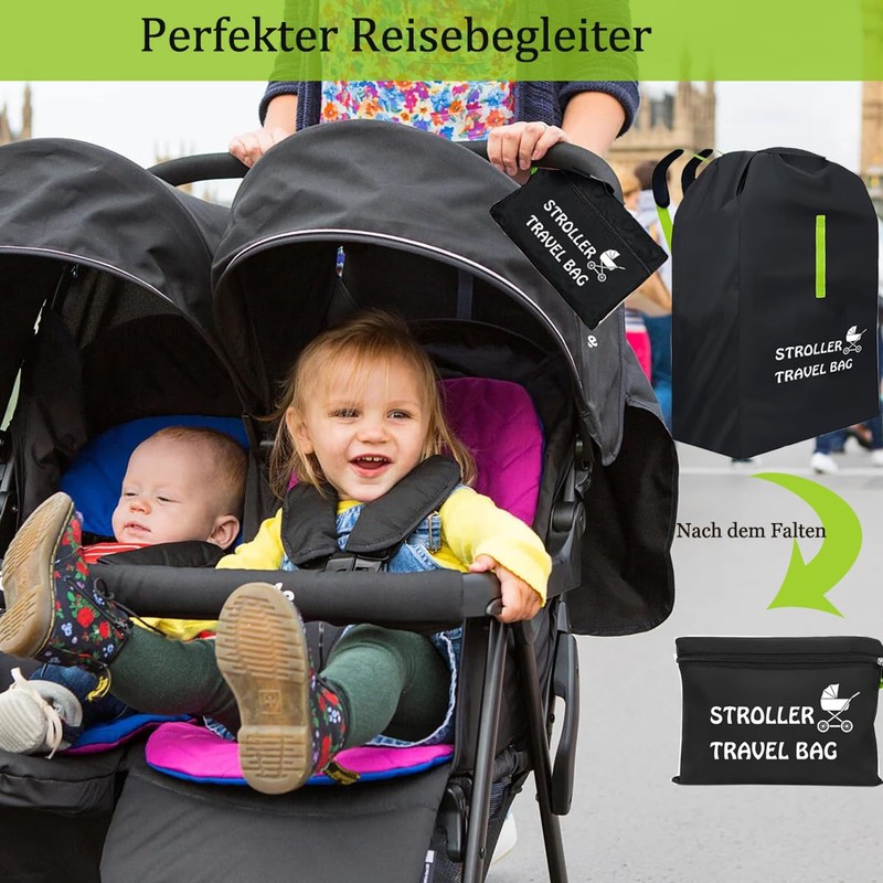 LELEWANGLUO Transport Bag Pushchair Robust Gate Check Travel Bag Waterproof
