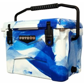 Fatboy 20 QT Quart Roto Molded Heavy Duty Cooler Marine Camo