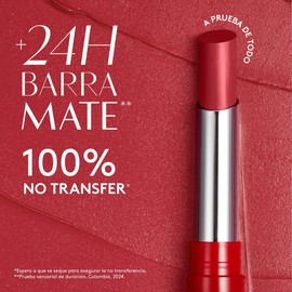 ésika – Labial Colorfix Barra 2 g, Acabado Mate, Larga Duración 24H, No Transfer, Color Intenso, con Aceite de Argán y Manteca de Karité, Labios Suaves y Confortables, Tono Nude Pétalo