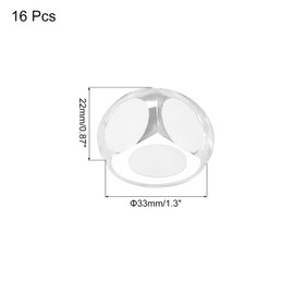 MECCANIXITY 16 Pack Soft Corner Protector, PVC Round Table Corners Guards for Furniture Corner & Edge Safety Bumpers, Clear