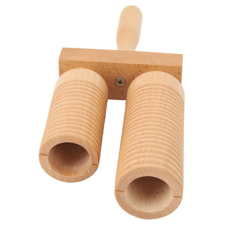 Chinese Bangzi Wooden Cylinder Clapper Treble Bass Percussion Musical Instruments