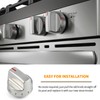 atgestore 5304509064 5304509929 Stainless Steel Stove Knob Replacement for Frigidaire