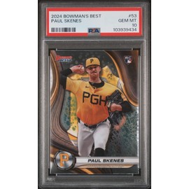 Graded 2024 Topps Bowmans Best Paul Skenes #53 Rookie RC Baseball Card PSA 10 Gem Mint
