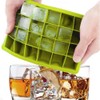 Ice Cube Tray, Silicone Square Ice Trays Easy Release Stackable