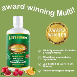 Life's Fortune Whole Food Multivitamin Liquid 32 Fluid Ounces