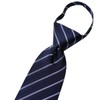 Michiko Korondon MKZP-27-A One-Touch Necktie Brand, Striped Pattern, Gift, Stylish,