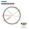SATUY 7.5" Microwave Turntable Ring, Microwave Oven Glass Plate Tray