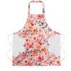 PUBMIND Floral Apron for Women with Pockets, Adjustable Chef Aprons