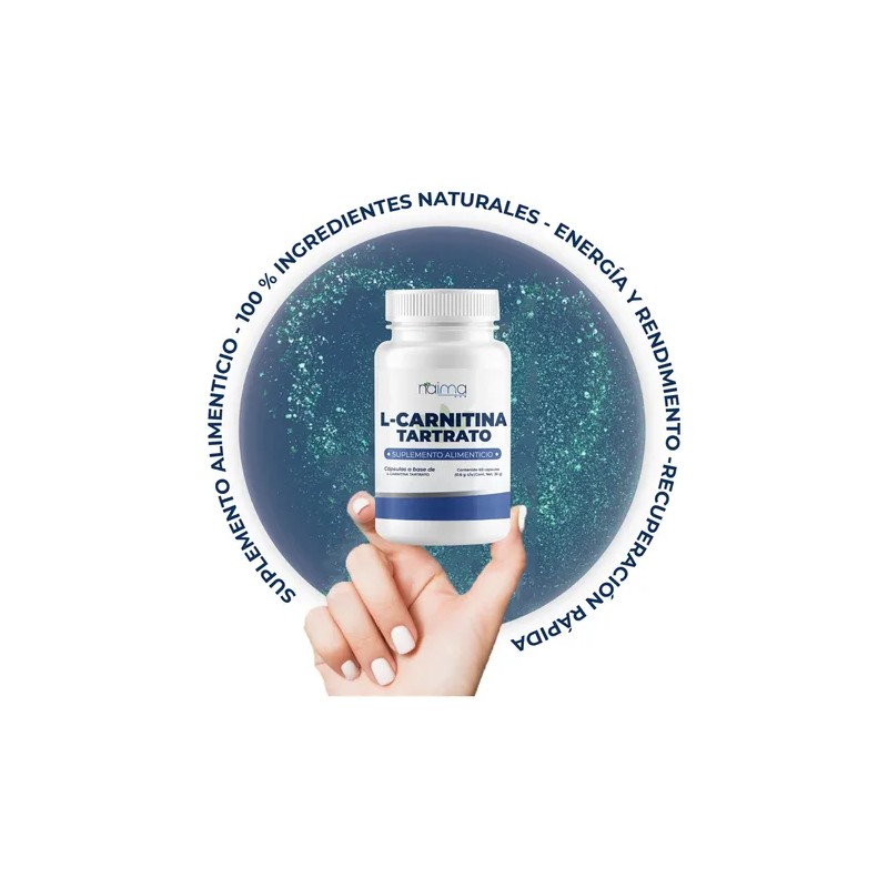Carnitina Naima 300 Cápsulas 1200 Mg Por Porción Pack