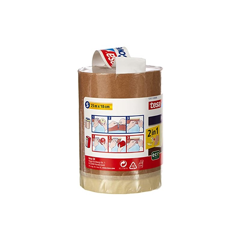 tesa Easy Cover Premium 57011-00000-03 Masking Paper Refill Roll