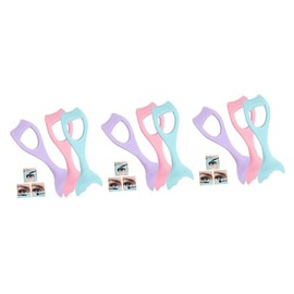 Balacoo 9piezas Protector De Rímel Para Pestañas De Aplicadores De Morado Herramienta Cosmética Para Maquillaje De Ojos Evita Manchas y Caídas