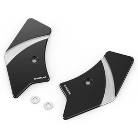 NICECNC Black Frame Neck Covers Protectors Neck Guard Compatible with Road King FLHR/Road Glide FLTRX 2017-2022, Electra Glide Standard FLHT 2019-2022, CVO Limited FLHTKSE 2017-2021, See Fitment