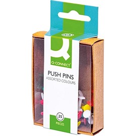 Q-Connect Push Pins Assorted (Pack of 250) KF02029Q