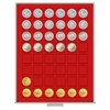 Lindner 2149 Coin Box-Gray / red insert
