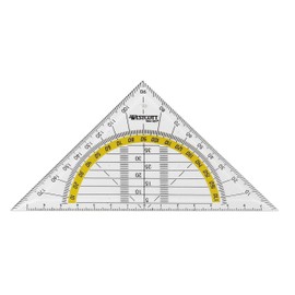 Westcott Set Square, Plastic, 14 cm, Transparent, Other Styles Available 20 Items 14 cm/ohne Griff
