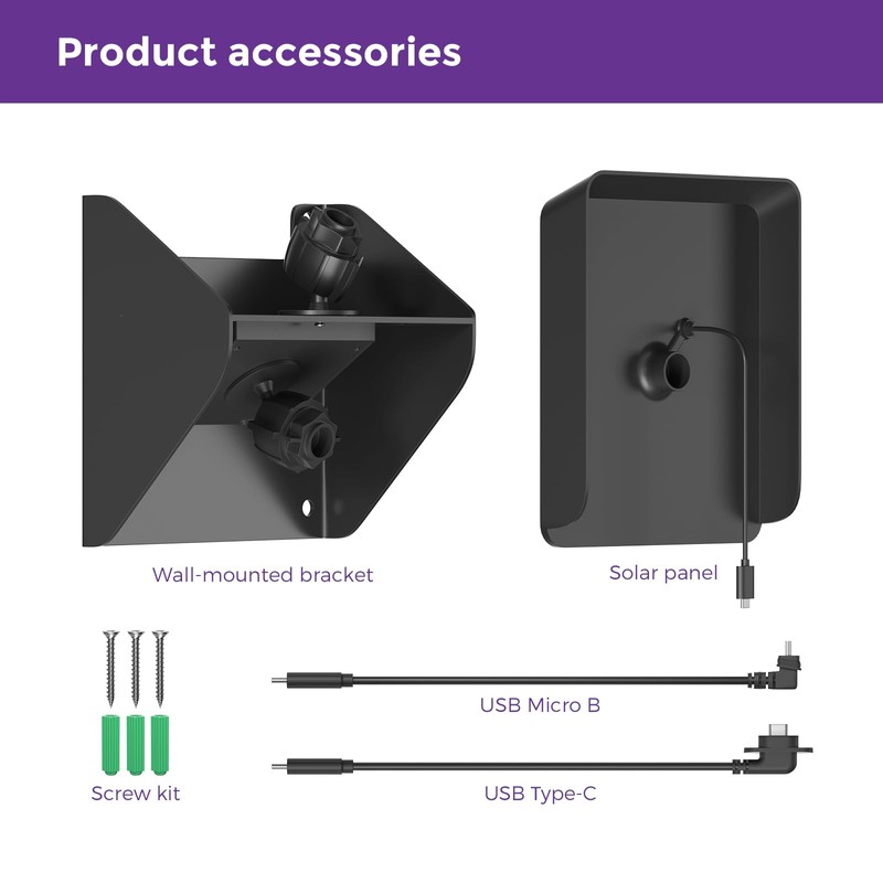 Solar Panel Charger Mount for Blink Outdoor Cameras – Compatible