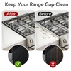 Stove Gap Covers, 4 Pack Stainless Steel Stove Gap Filler,