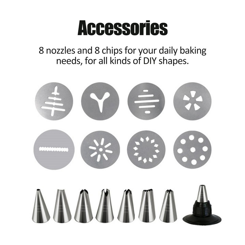 Cookie Gun Squeeze Cookie Machine Cream Mounted Gun Mounted Mouth