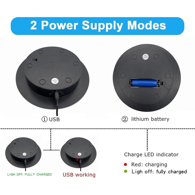 360 Degree Rotating Display Stand,360 Degree Photography Turntable with Remote
