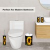 XNGJEMVWXO Bathroom Accessory Set 6 Piece Single Sunflower Black Toothbrush