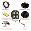 Par Faros De Lupa Led Luz Doble Color Para Moto