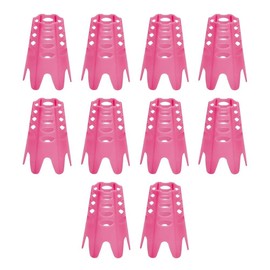 MiOYOOW 10 Pieces Golf Tees Plastic Golf Simulator Tees Portable Golf Training Tees for Indoor and Outdoor Practice