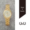 Citizen Q&Q QB78 Analog Wristwatch, Waterproof, Metal Band, and Others,