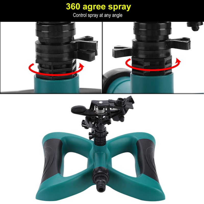 360° Fully Circle Rotating Watering Sprinkler Irrigation System Nozzle for