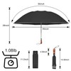 Lejorain Large Reverse Umbrella -50 Inch Windproof Folding Inverted Umbrella