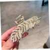 Gatuida Elegant Pearl Leaf Hair Claw Clip Non Slip Hair