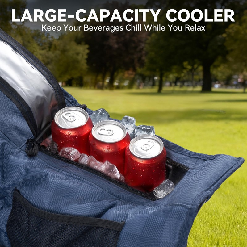 Padded Double Camping Chair High Back 2 Person Camping Chair