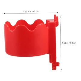 GLEAVI Car Washing Tool Hooks Outdoor Hanging Brackets Flower Pot Holder Red Plastic re-usable