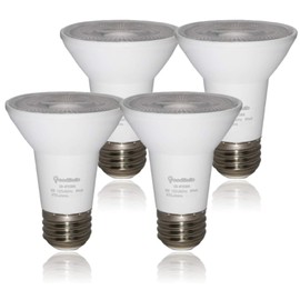GoodBulb LED PAR20 Light Bulbs | 7 Watt (40 Watt Equivalent) | E26 Base | Warm White 3000K | EcoSmart Lights | High Output 470 Lumens | 4 Pack