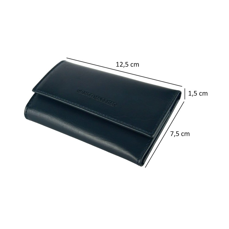 CONTE MASSIMO Keyring for Men and Women Genuine Leather without