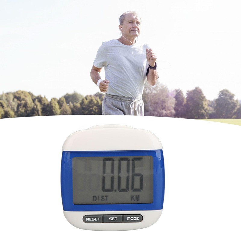 Walking Pedometer, Large LCD Display Step Calorie Distance Counter with
