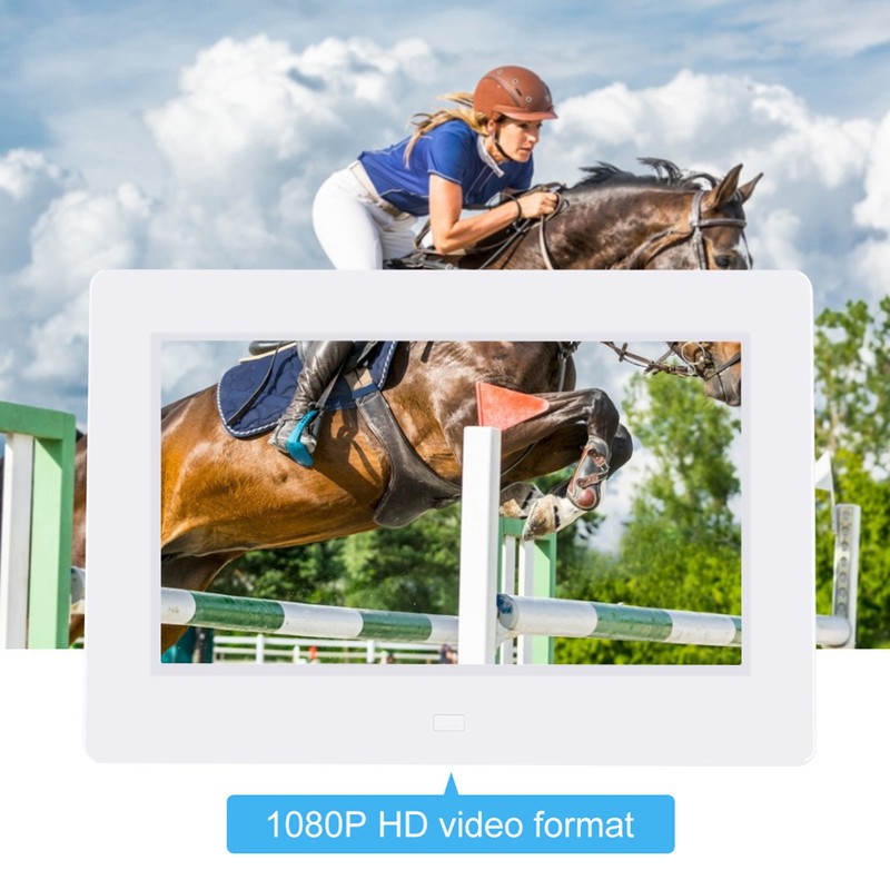 7Inch 1024*600HD Digital Photo Picture Frame Alarm Clock Player Album