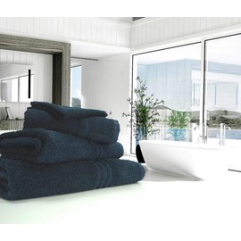 Blue Label 500gsm Plain Hand Towel Navy (SEE SIZE OPTIONS)