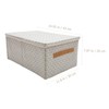 NOLITOY Reusable Folding Storage Box Shaped Clothes Organizer Lid Compact