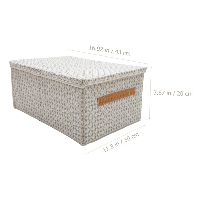 NOLITOY Reusable Folding Storage Box Shaped Clothes Organizer Lid Compact