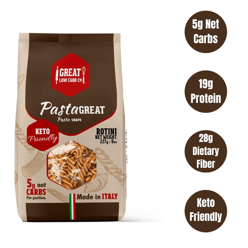 Great Low Carb Co. Keto-Friendly Italian Pasta Set, 0-5g Net