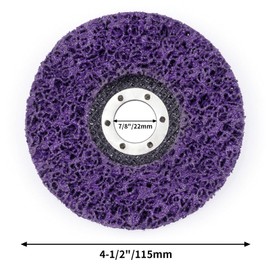 Pack of 5 115 mm CSD Disc, Grinding Disc, Coarse Cleaning Disc, Nylon Fabric Disc, Sanding Discs for Angle Grinder, Cleaning, Removing Paint, Rust, Welds and Oxidation