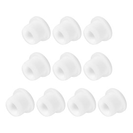 uxcell 10 PCS Silicone Stopper Replacement Plug for Salt Shakers, 1/2in(13mm) Reusable Salt Shakers Hollow Stopper Sealing Plug for Flower Pot Pipe Bottle, White