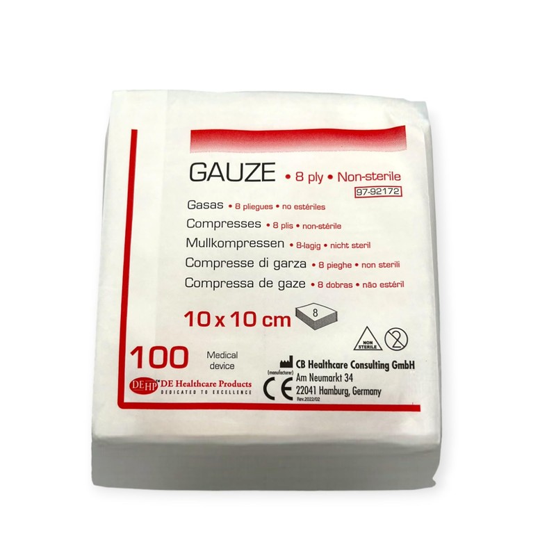 DE Healthcare Products Gauze Dressings (Pack of 100) 10 ×