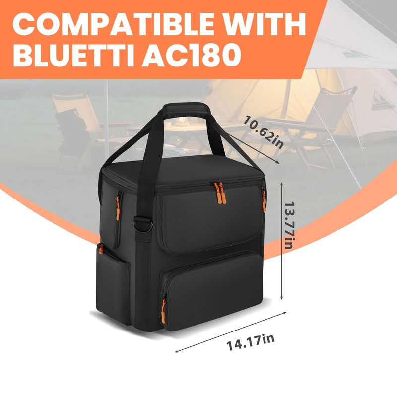 Carrying Case Compatible with BLUETTI AC180, Power Station Travel Bag