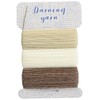 Clover CL57-212 Darning Thread, Beige Type, Approximately 45.6 ft (16