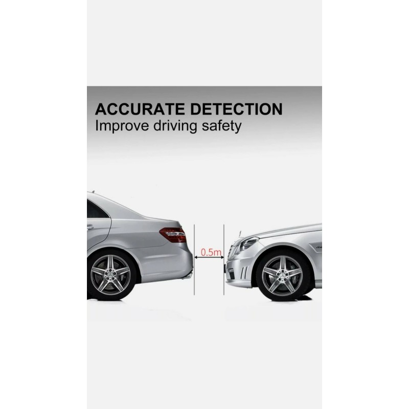 Ekylin 4 Parking Sensors LED Car Auto Backup Reverse Rear