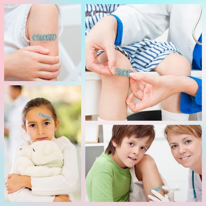 Glitter Adhesive Bandages for Kid Teens - First Aid Wound