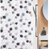Spirella Dido Anti-Mould Shower Curtain Anti-Bacterial, Washable, Waterproof PEVA 180