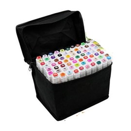 BEMLP 60 Colors Drawing Markers Pen Oily Alcoholic Dual Headed Sketch Markers Set For Animation Manga Design (60 Colors Animation set)