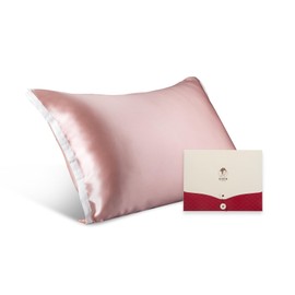 Silk Flower Musume Pillow Cover, Silk Pillow Cover, One Side 100% Silk Pillow Cover, 16.9 x 24.8 inches (43 x 63 cm), Envelope Type Pillow Case, Tencel, Washable, Beautiful Hair and Skin, Gentle on